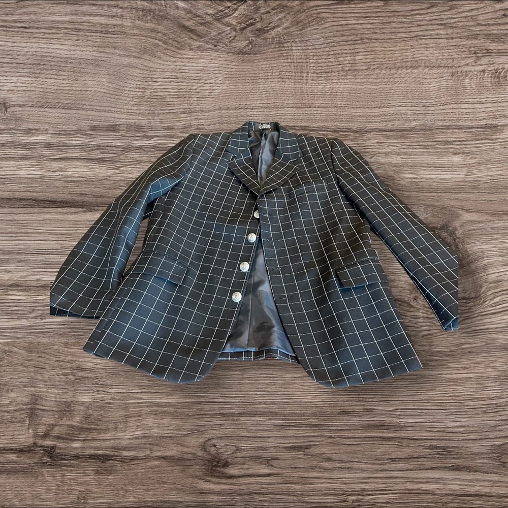 Bergati Black & White Jacket Size 18R
